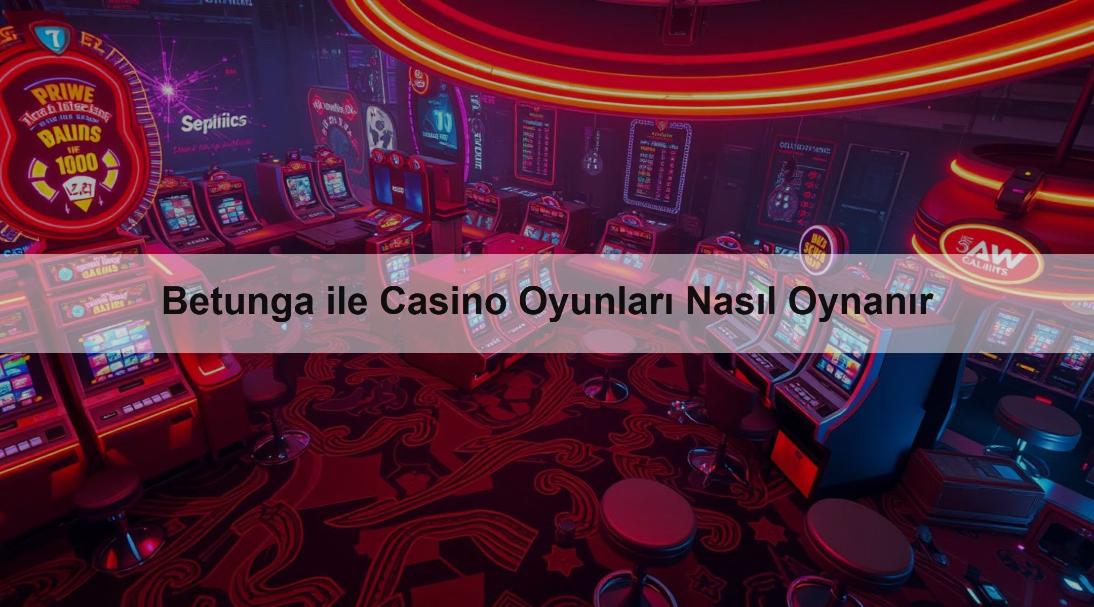 Betunga ile Casino Oyunları Nasıl Oynanır